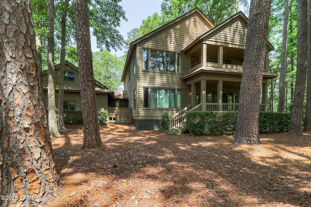 1 Royal James Dr, Hilton Head Island, SC 29926 - rear view of property with a balcony
