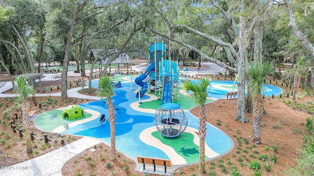 view of home's community featuring a playground