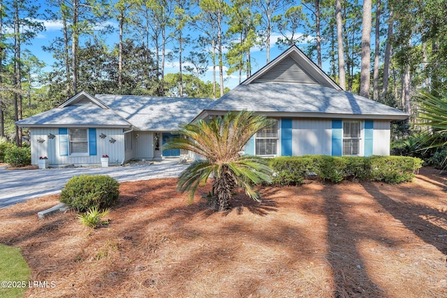 view of ranch-style home