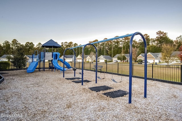 view of jungle gym