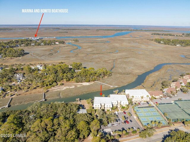 167 Beach Club Villa Dr Unit 167, Fripp Island, SC 29920 - aerial view of property's location featuring a large body of water