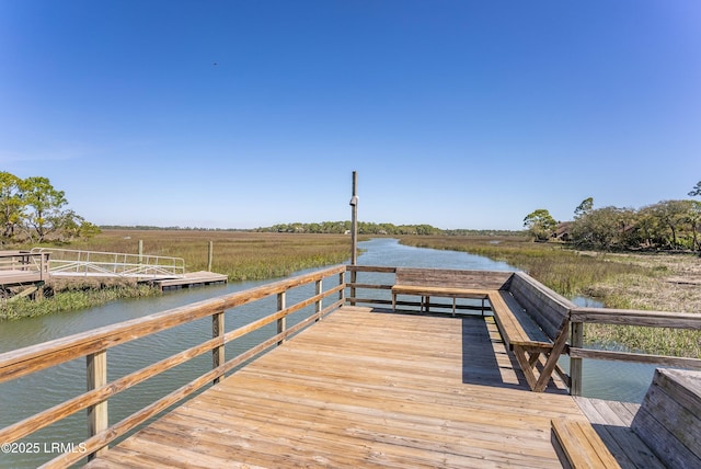 167 Beach Club Villa Dr Unit 167, Fripp Island, SC 29920 - dock area featuring a water view
