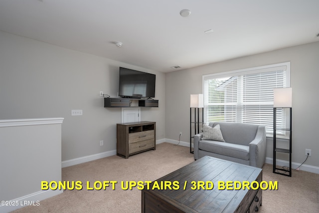 145 Rudder Run, Bluffton, SC 29910 - living area featuring carpet floors and baseboards