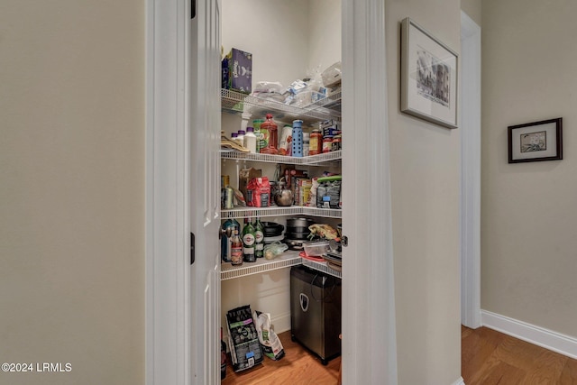 view of pantry