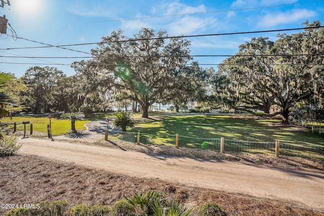 surrounding community featuring a lawn