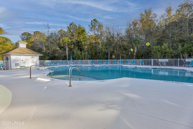 view of pool with a patio