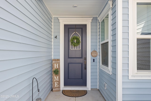 view of entrance to property