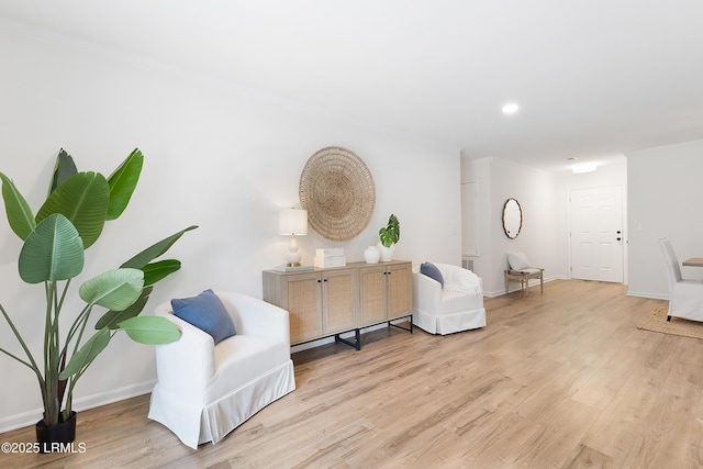 3017 Magnolia St, Beaufort, SC 29906 - living area featuring light wood-type flooring and baseboards