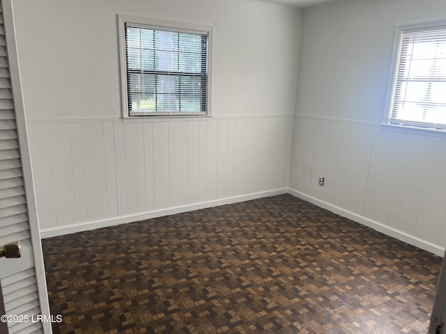 582 Parkwood Ter, Allendale, SC 29810 - empty room with wainscoting