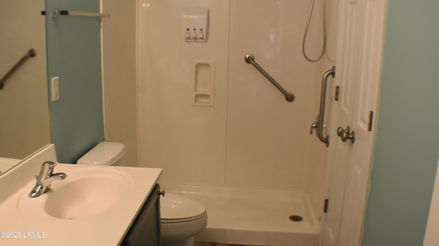 539 Candida Dr, Beaufort, SC 29906 - full bath with toilet, vanity, and a stall shower