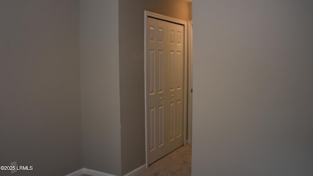 539 Candida Dr, Beaufort, SC 29906 - hall with baseboards and light carpet