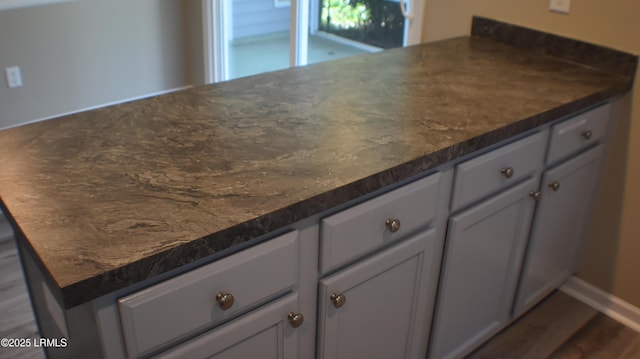 539 Candida Dr, Beaufort, SC 29906 - kitchen featuring dark wood-type flooring