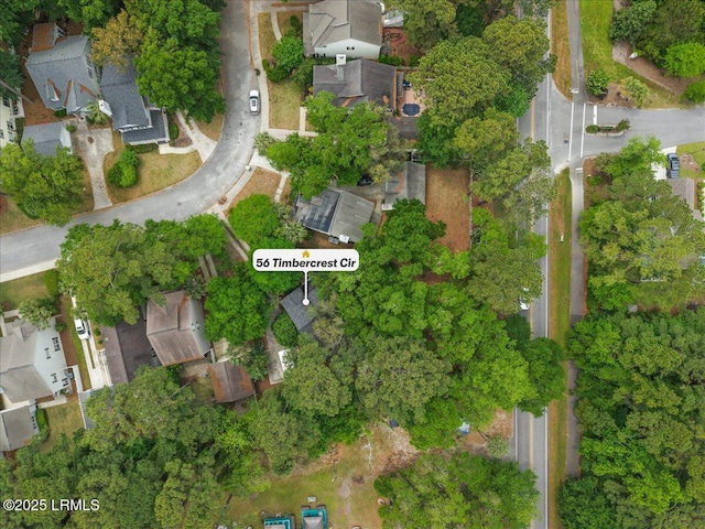 56 Timbercrest Cir, Hilton Head Island, SC 29926 - aerial view featuring a residential view