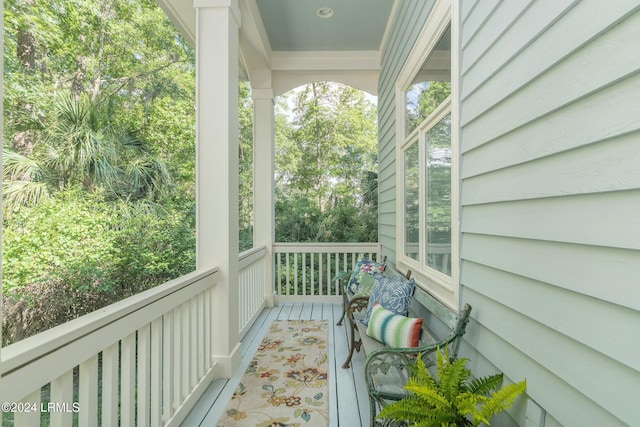 view of balcony