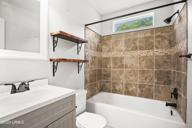 2718 Waddell Rd, Beaufort, SC 29902 - full bathroom with toilet, shower / bathing tub combination, and vanity
