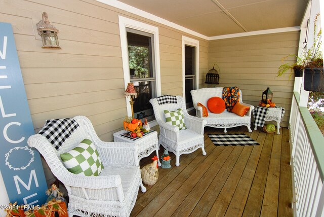 7 Flycatcher Ln, Beaufort, SC 29907 - view of wooden terrace