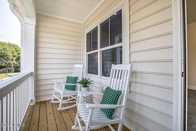 view of balcony