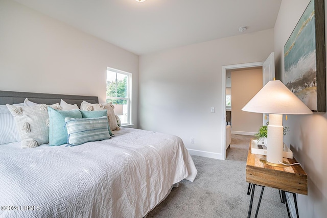 bedroom featuring carpet flooring