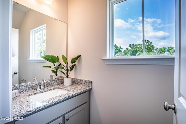 bathroom featuring vanity