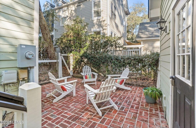 view of patio with fence