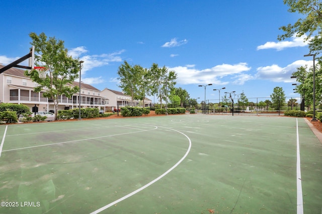 view of sport court