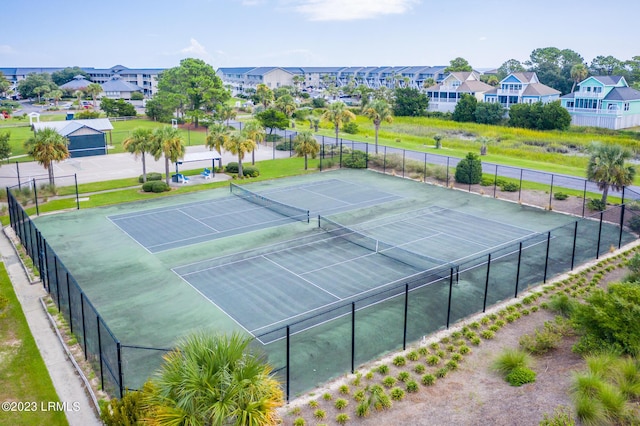 view of tennis court