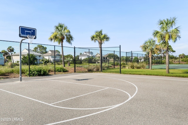 view of sport court