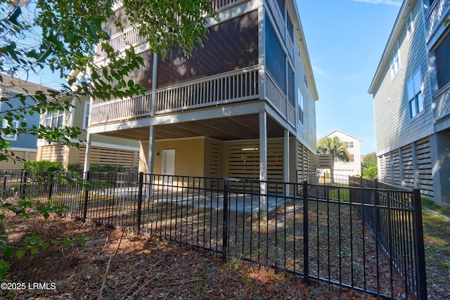 view of rear view of property