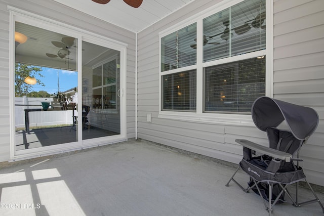 156 Teal Bluff Blvd, Seabrook, SC 29940 - view of patio with a ceiling fan