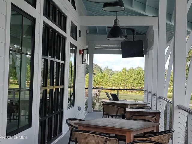 view of dining area