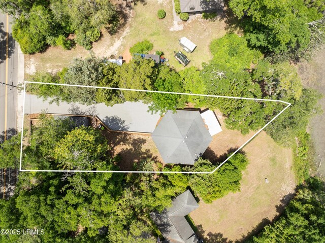 1203 Laudonniere St, Beaufort, SC 29902 - aerial overview of property's location featuring property parcel outlined