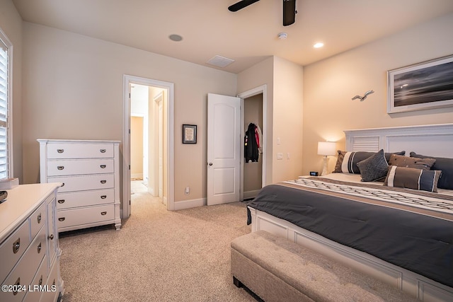 15 Carter Oaks Dr, Beaufort, SC 29907 - carpeted bedroom with ceiling fan
