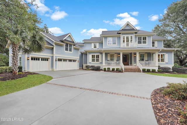 view of front of property featuring a porch