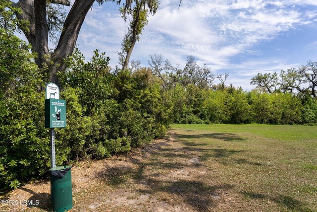 12 Catawba Way, Beaufort, SC 29906 - view of grassy yard featuring a wooded view