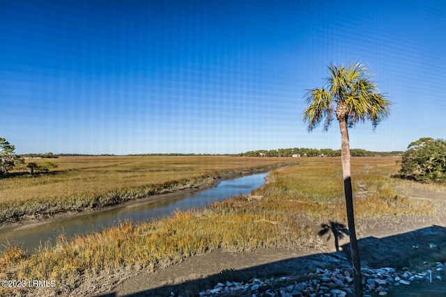 property view of water featuring a rural view