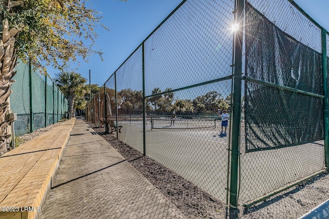 view of sport court