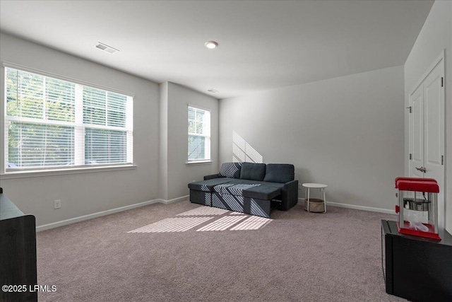 86 Slater St, Bluffton, SC 29909 - carpeted living room with baseboards