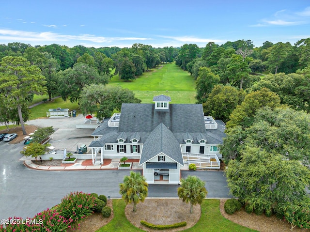 196 White Oaks Cir, Bluffton, SC 29910 - view from above of property with a heavily wooded area