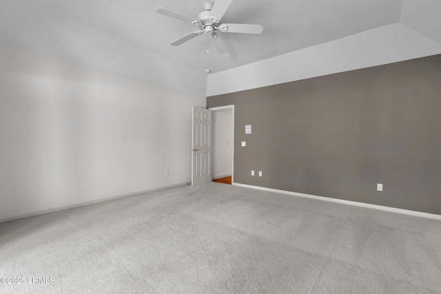 196 White Oaks Cir, Bluffton, SC 29910 - carpeted empty room with baseboards, ceiling fan, and a high ceiling