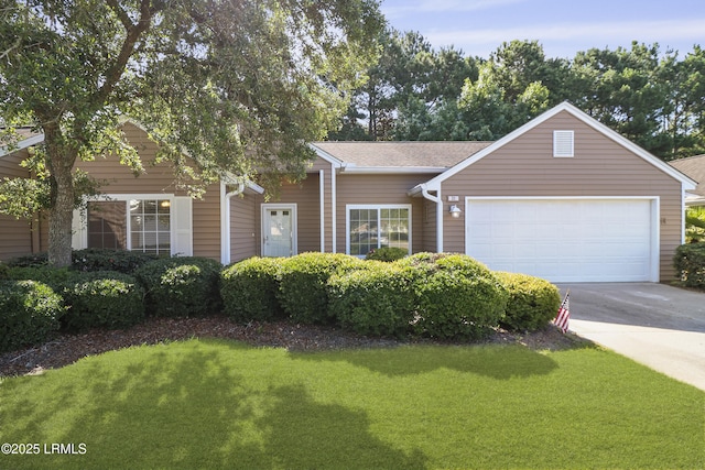 22 Purry Cir, Bluffton, SC 29909 - ranch-style home featuring driveway, a garage, and a front lawn