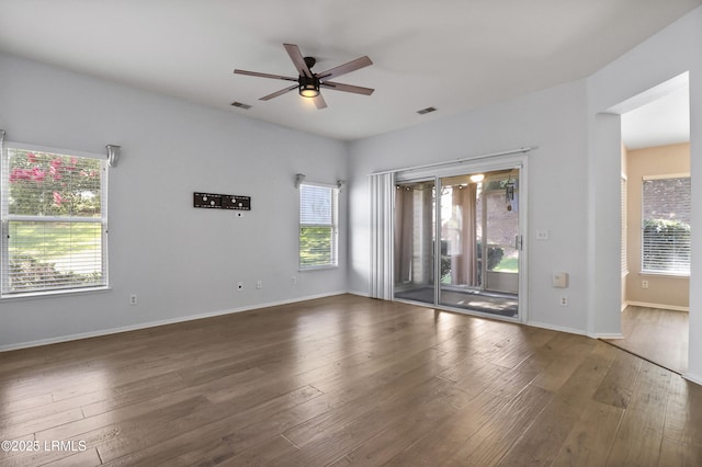 22 Purry Cir, Bluffton, SC 29909 - spare room with a ceiling fan and wood finished floors
