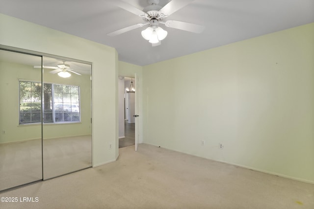 22 Purry Cir, Bluffton, SC 29909 - unfurnished bedroom with carpet flooring, a closet, and ceiling fan