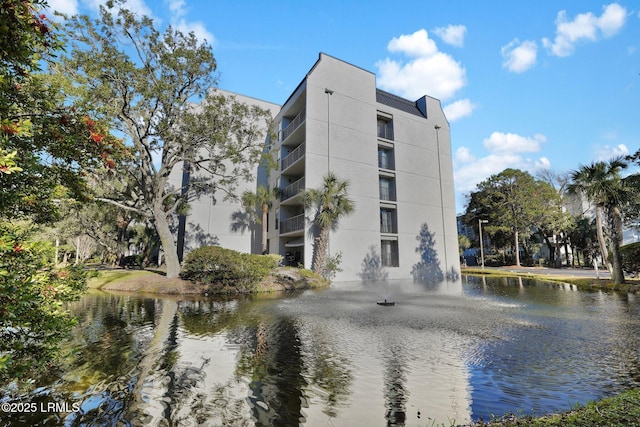 view of property featuring a water view