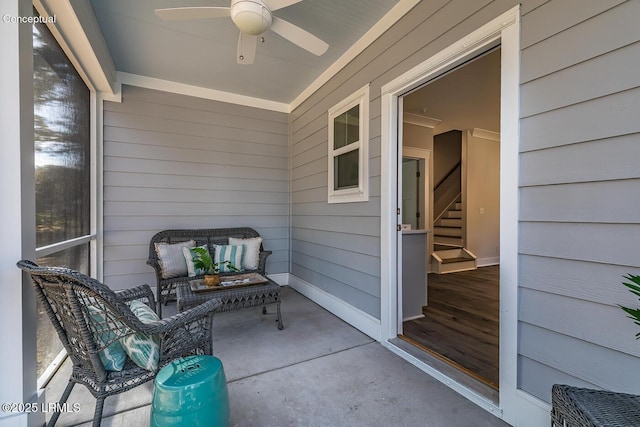 32 Faculty Dr, Beaufort, SC 29907 - view of patio featuring ceiling fan