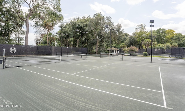 view of sport court