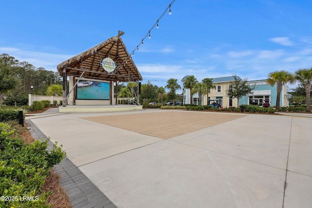 surrounding community with a gazebo