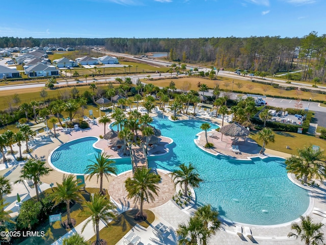 view of pool with a patio area