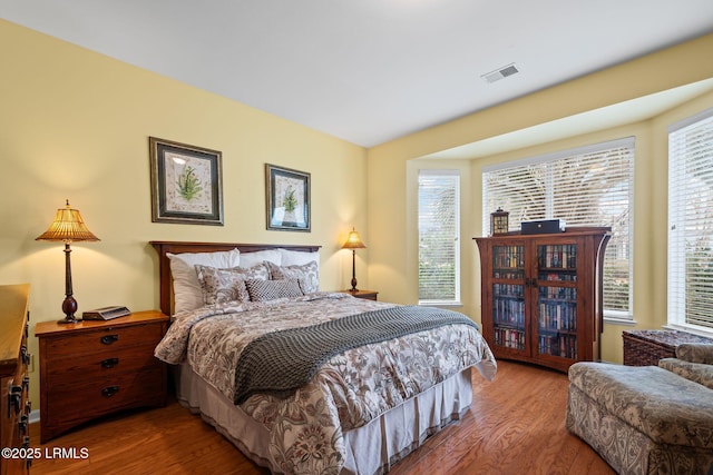 bedroom featuring wood-type flooring