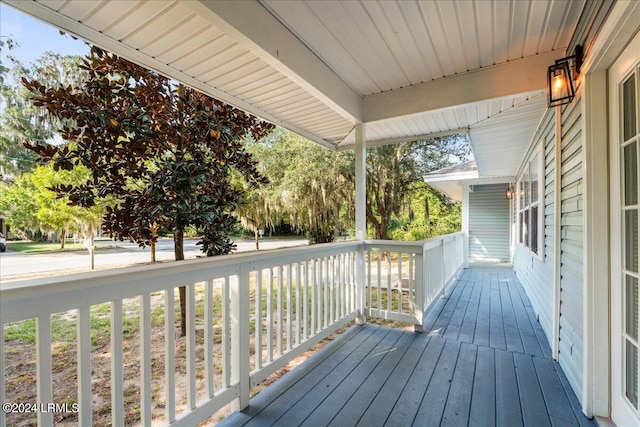 view of deck