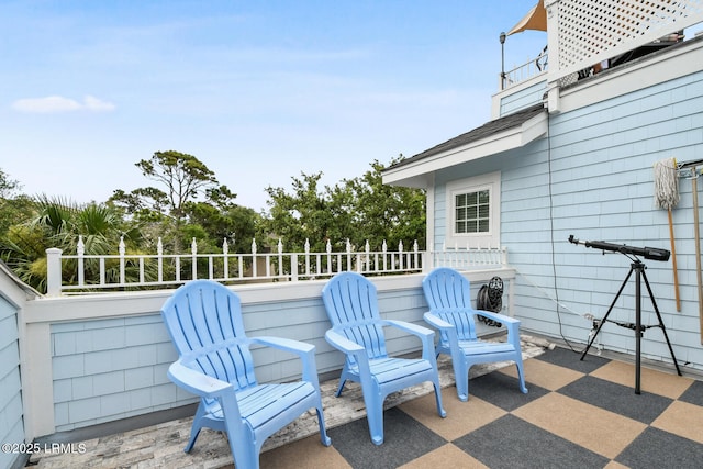 view of patio / terrace with fence